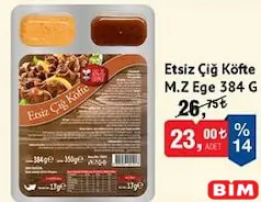 M.Z EGE ETSİZ ÇİĞ KÖFTE 384 G
